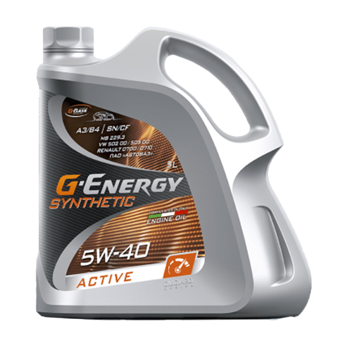 Моторное масло G-Energy Synthetic Active SAE 5W-40, 5л
